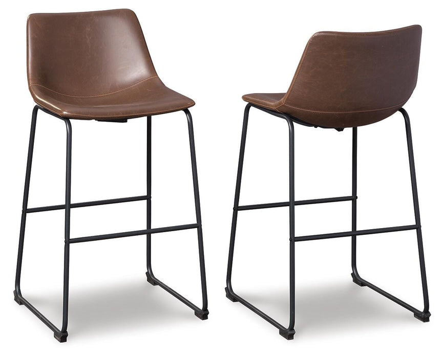 Signature Design Brown Tall UPH Barstool (2/CN)