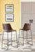 Signature Design Brown Tall UPH Barstool (2/CN)