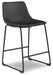 Signature Design Black Upholstered Barstool (2/CN)