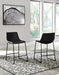 Signature Design Black Upholstered Barstool (2/CN)