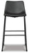 Signature Design Black Tall UPH Barstool (2/CN)