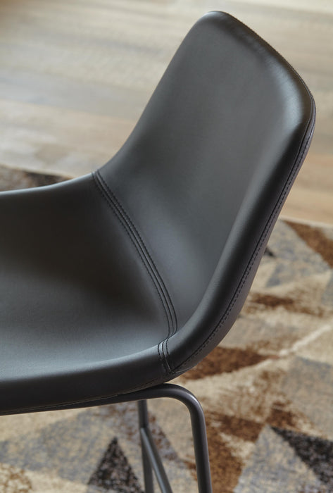 Signature Design Black Tall UPH Barstool (2/CN)