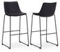 Signature Design Black Tall UPH Barstool (2/CN)