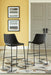 Signature Design Black Tall UPH Barstool (2/CN)