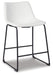 Signature Design White Upholstered Barstool (2/CN)