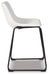Signature Design White Upholstered Barstool (2/CN)