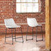 Signature Design White Upholstered Barstool (2/CN)