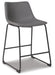 Signature Design Gray Upholstered Barstool (2/CN)