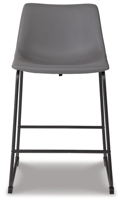Signature Design Gray Upholstered Barstool (2/CN)