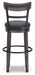 Signature Design Gray Tall UPH Swivel Barstool(1/CN)
