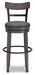 Signature Design Gray Tall UPH Swivel Barstool(1/CN)