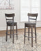 Signature Design Gray Tall UPH Swivel Barstool(1/CN)