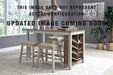 Signature Design White/Light Brown 5-Piece Dining Package - Bend