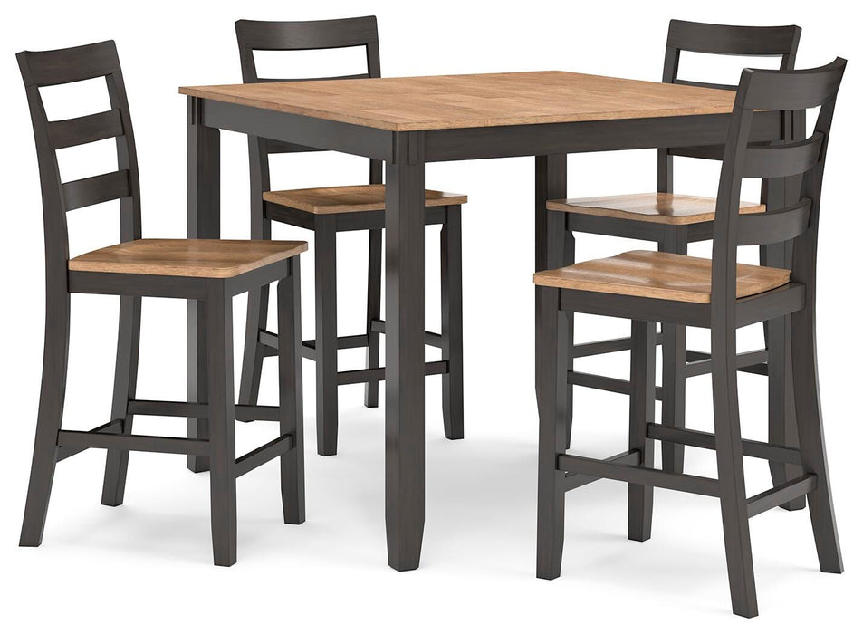 Signature Design Natural/Brown DRM Counter Table Set (5/CN)