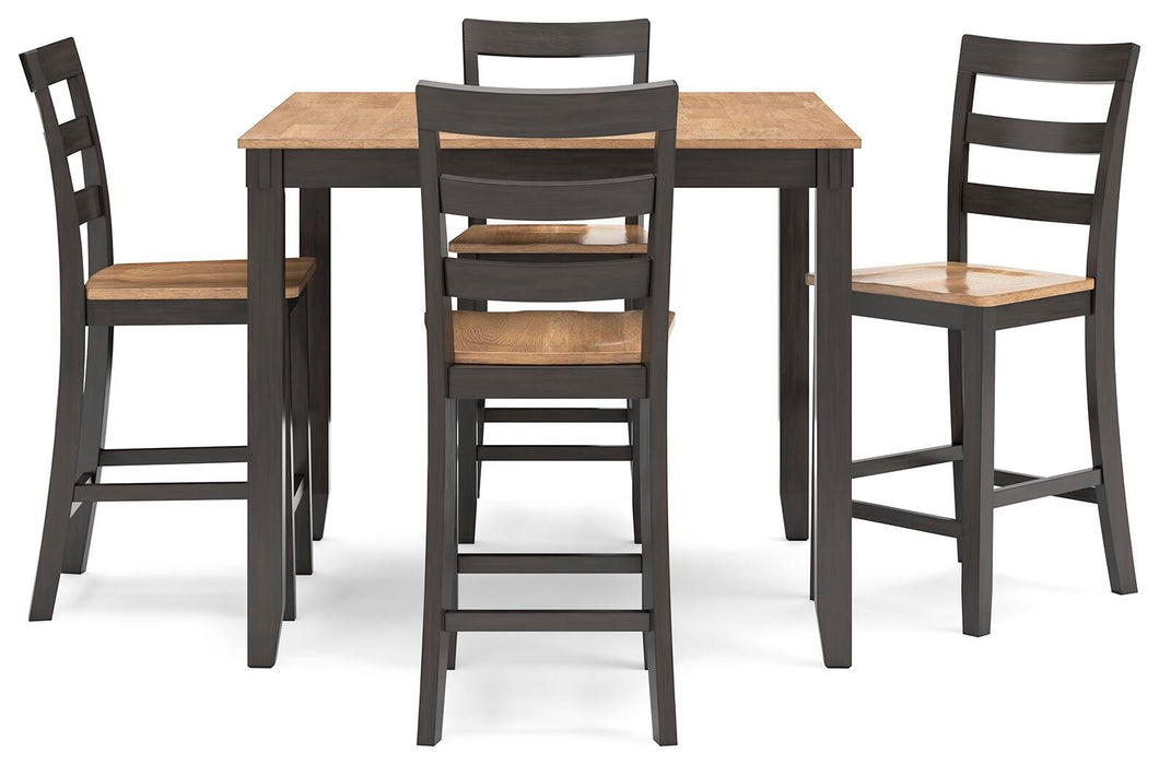 Signature Design Natural/Brown DRM Counter Table Set (5/CN)