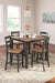 Signature Design Natural/Brown DRM Counter Table Set (5/CN)