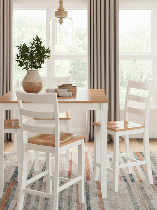 Signature Design Natural/White DRM Counter Table Set (5/CN)
