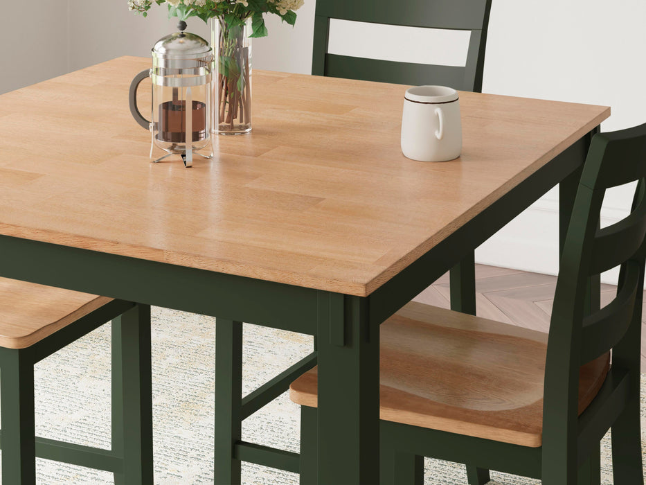 Signature Design Natural/Green DRM Counter Table Set (5/CN)
