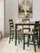 Signature Design Natural/Green DRM Counter Table Set (5/CN)