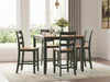 Signature Design Natural/Green DRM Counter Table Set (5/CN)