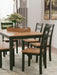 Signature Design Natural/Green Dining Room Table Set (6/CN)