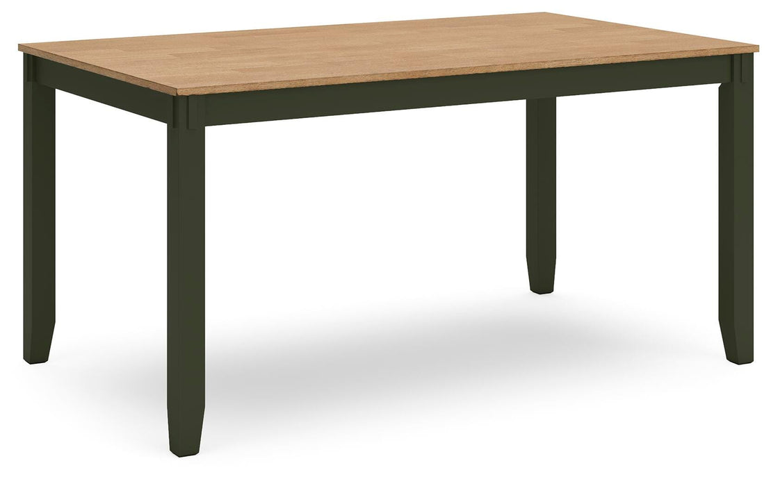 Signature Design Natural/Green Dining Room Table Set (6/CN)