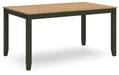 Signature Design Natural/Green Dining Room Table Set (6/CN)