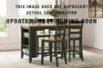 Signature Design Natural/Green DRM Counter Table Set (5/CN)