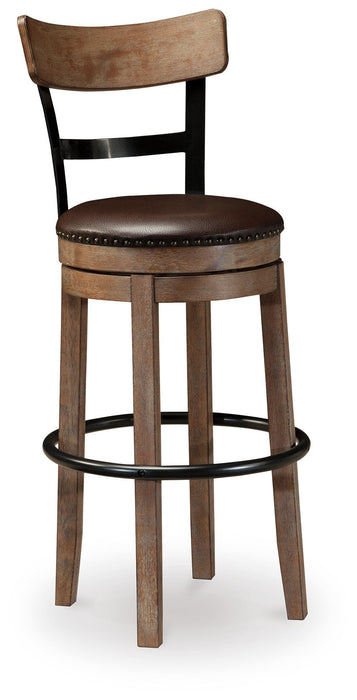 Signature Design Light Brown Tall UPH Swivel Barstool(1/CN)