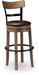 Signature Design Light Brown Tall UPH Swivel Barstool(1/CN)