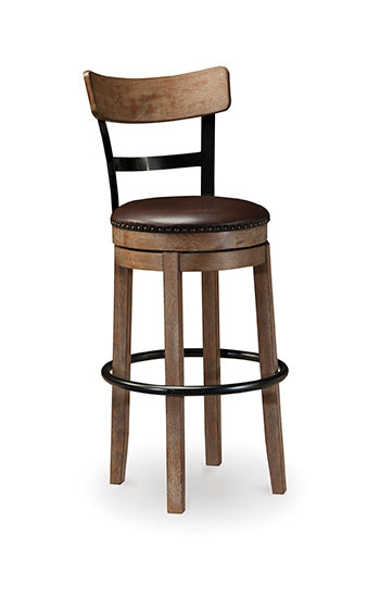 Signature Design Light Brown Tall UPH Swivel Barstool(1/CN)