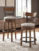 Signature Design Brown Tall UPH Swivel Barstool(1/CN)