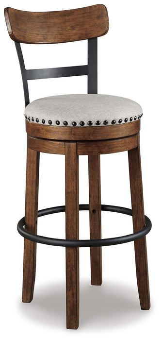 Signature Design Brown Tall UPH Swivel Barstool(1/CN)