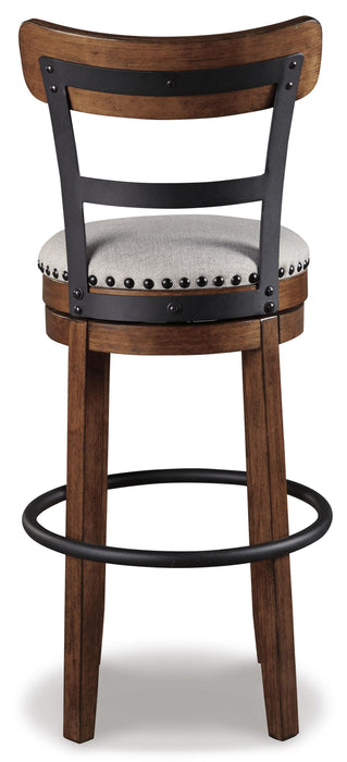 Signature Design Brown Tall UPH Swivel Barstool(1/CN)