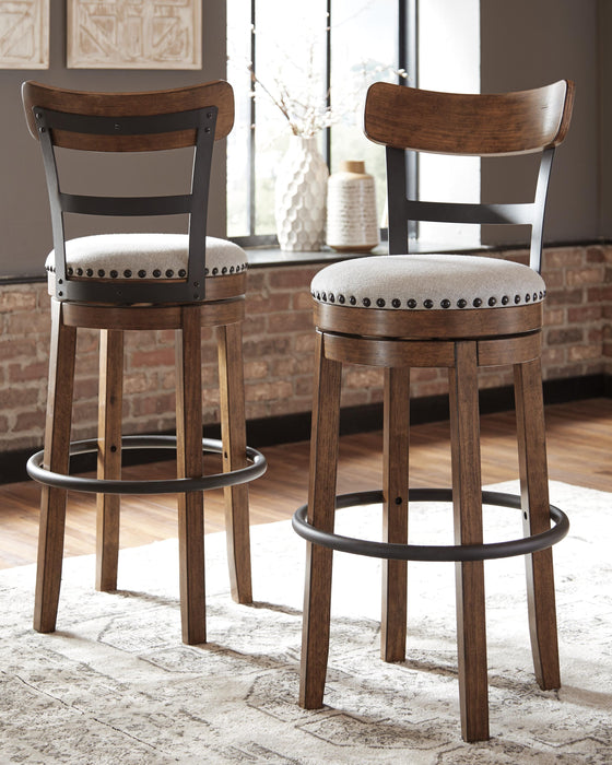 Signature Design Brown Tall UPH Swivel Barstool(1/CN)