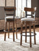 Signature Design Brown Tall UPH Swivel Barstool(1/CN)