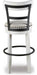 Signature Design White Tall UPH Swivel Barstool(1/CN)