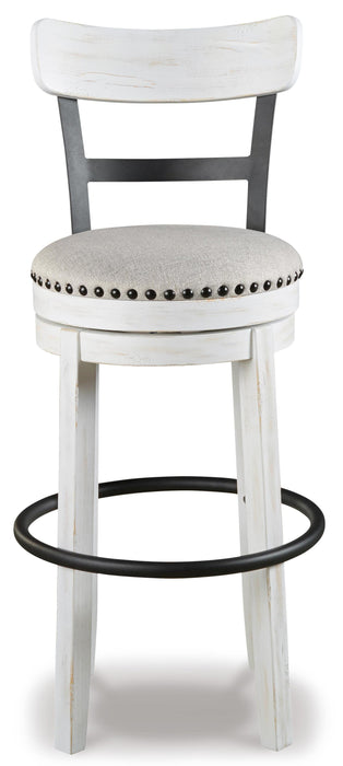 Signature Design White Tall UPH Swivel Barstool(1/CN)