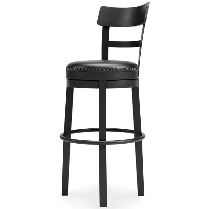 Signature Design Black Tall UPH Swivel Barstool(1/CN)