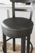 Signature Design Black Tall UPH Swivel Barstool(1/CN)