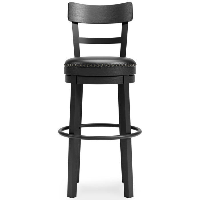 Signature Design Black Tall UPH Swivel Barstool(1/CN)