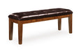 Signature Design Medium Brown Large UPH Dining Room Bench