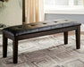 Signature Design Dark Brown Large UPH Dining Room Bench