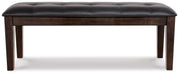 Signature Design Dark Brown Large UPH Dining Room Bench