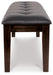 Signature Design Dark Brown Large UPH Dining Room Bench