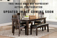 Signature Design Dark Brown Large UPH Dining Room Bench