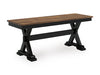 Signature Design Brown/Black Large Dining Room Bench