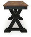 Signature Design Brown/Black Large Dining Room Bench