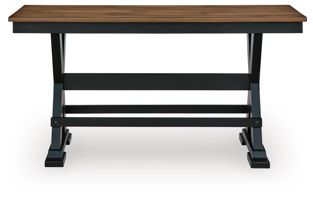 Signature Design Brown/Black Large Counter DRM Bench