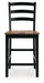 Signature Design Brown/Black Barstool (2/CN)